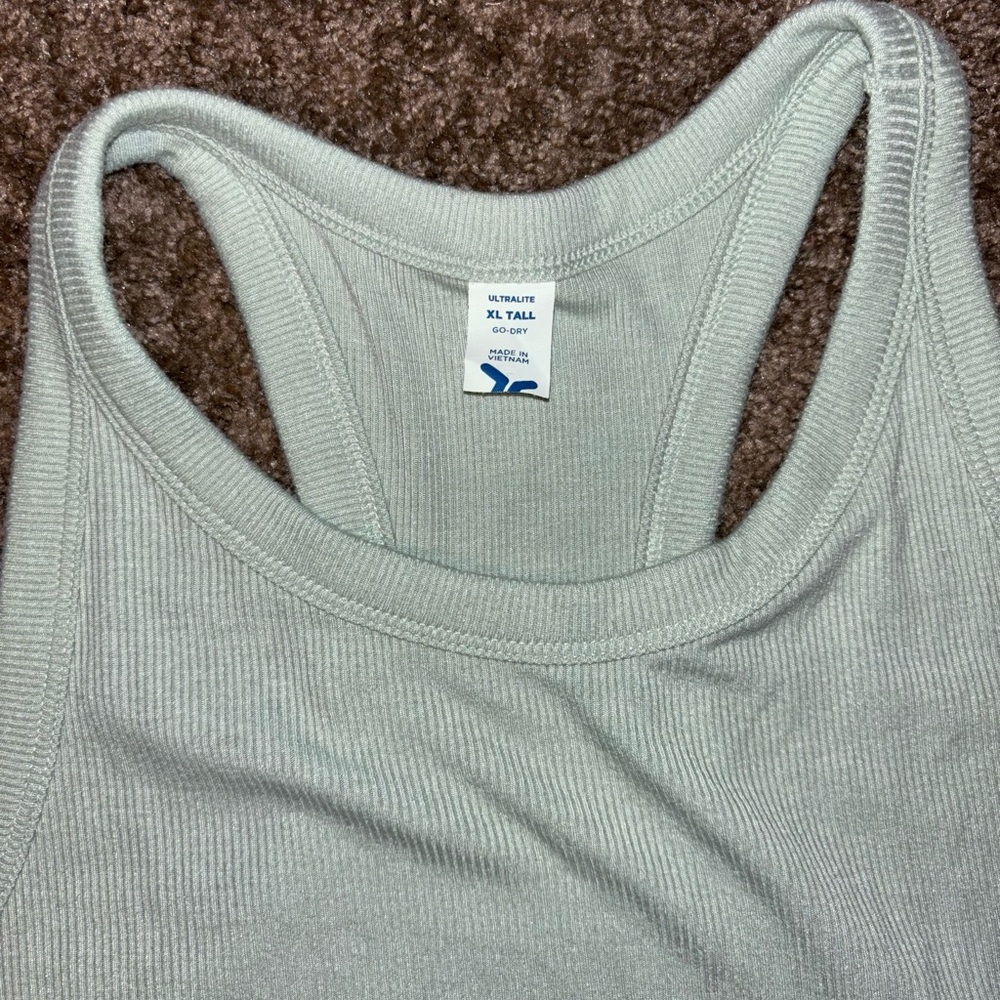 Old Navy ribbed athletic tank top, size xl tall - Picture 2 of 3